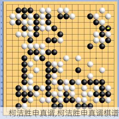 柯洁胜申真谞,柯洁胜申真谞棋谱