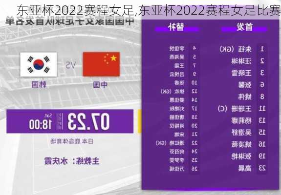 东亚杯2022赛程女足,东亚杯2022赛程女足比赛