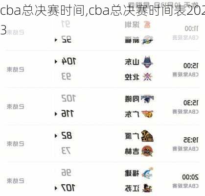 cba总决赛时间,cba总决赛时间表2023