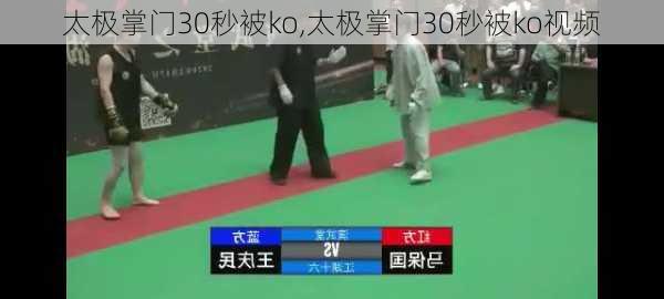 太极掌门30秒被ko,太极掌门30秒被ko视频