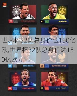 世界杯32队总身价达150亿欧,世界杯32队总身价达150亿欧元