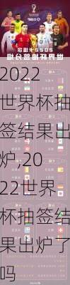 2022世界杯抽签结果出炉,2022世界杯抽签结果出炉了吗