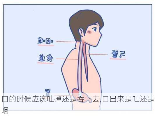 口的时候应该吐掉还是吞下去,口出来是吐还是咽