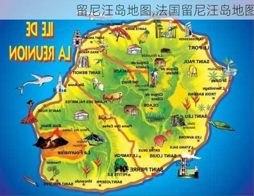 留尼汪岛地图,法国留尼汪岛地图